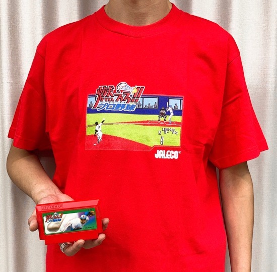 今日のゲームtシャツ カセットと同じ色をチョイス 燃えろ プロ野球 シティコネクション Tシャツ そうさめも