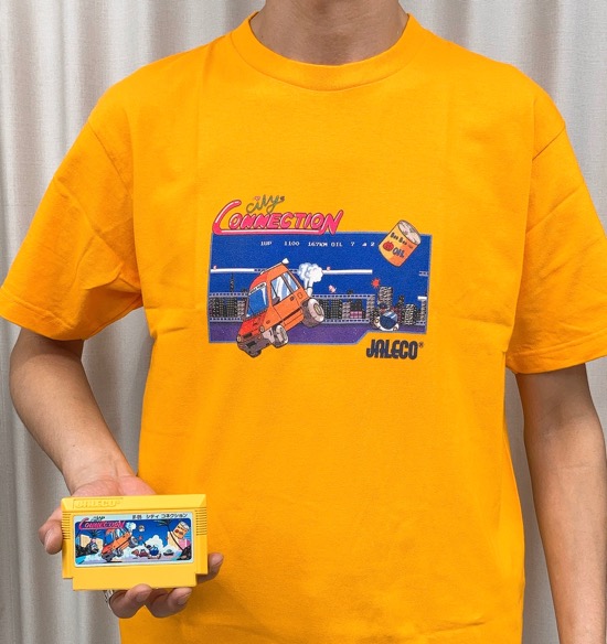今日のゲームTシャツ：カセットと同じ色をチョイス！『燃えろ!!プロ ...